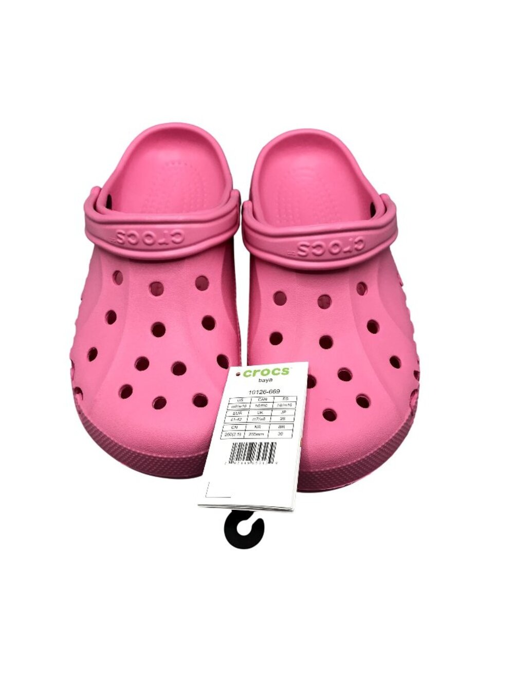 CROCS BAYA Pink Crocs Women's Size 10 Men Size 8 Unisex